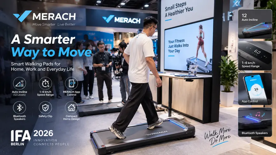 MERACH: kompaktní walking pad pro chůzi, práci a lehký běh